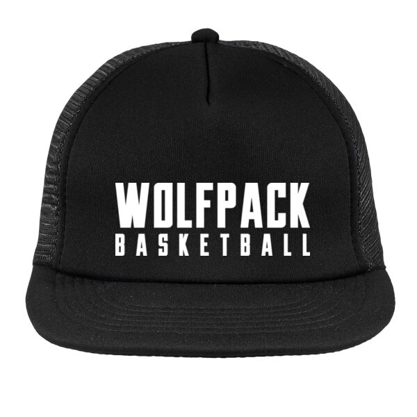 Wolfpack Basketball Flat Bill Snapback Trucker Cap Thumbnail