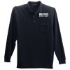 Long Sleeve Silk Touch Polo with Pocket Thumbnail
